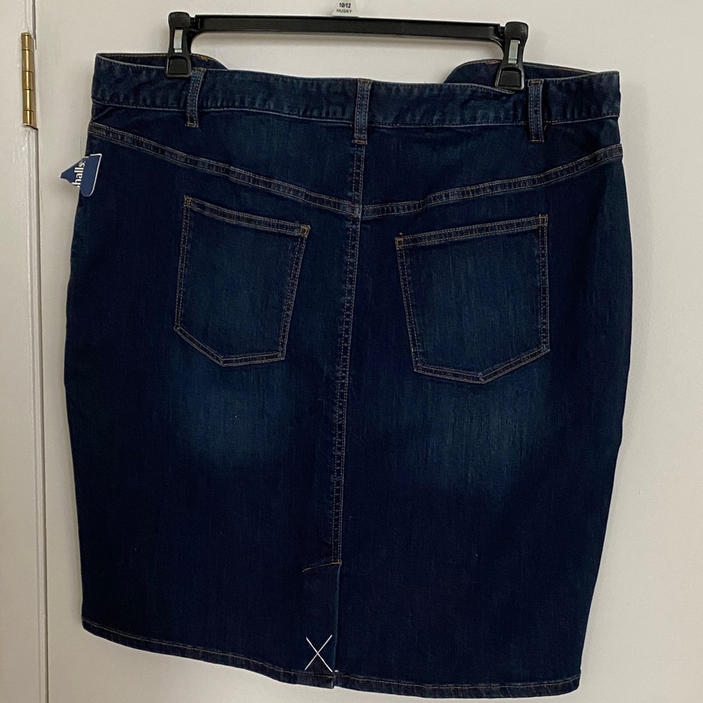 Talbots Dark Blue Denim Pencil Skirt - Picture 3 of 3